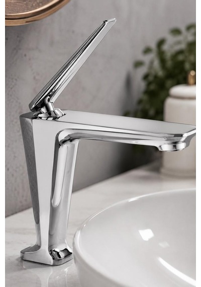 Sensa Kısa Lavabo Bataryası Parlak Krom