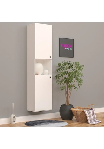 Havai Çok Amaçlı Banyo Dolabı Mdf Beyaz Havai Çok Amaçlı Banyo Dolabı Mdf Beyaz