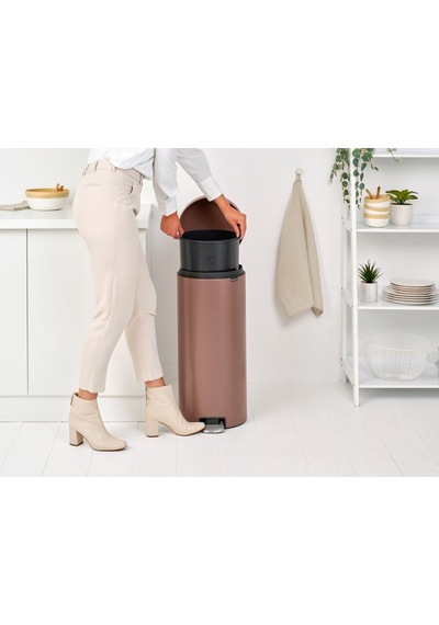 Brabantia Newıcon Satın Taupe Pedallı Çöp Kutusu 30lt Rose