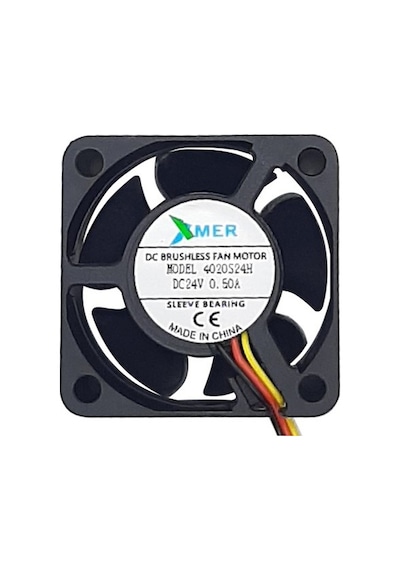 Xmer 40X40X20Mm 24V 0.50A 3 Kablolu Fan