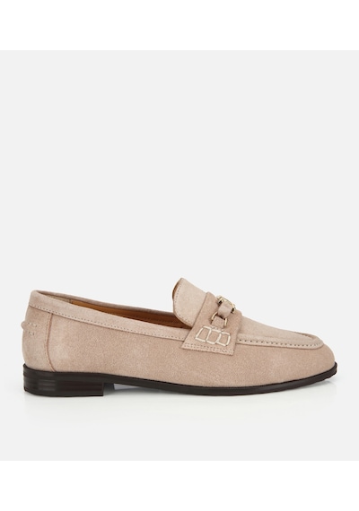 Hotiç Kadın Süet Deri Bej Toka Detaylı Klasik Loafer 01ayh321310a310 01ayh321310a310 Bej
