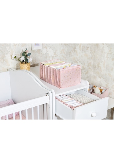 Baby Akordiyon Organizer Çekmece Düzenleyici Large Pembe 04089