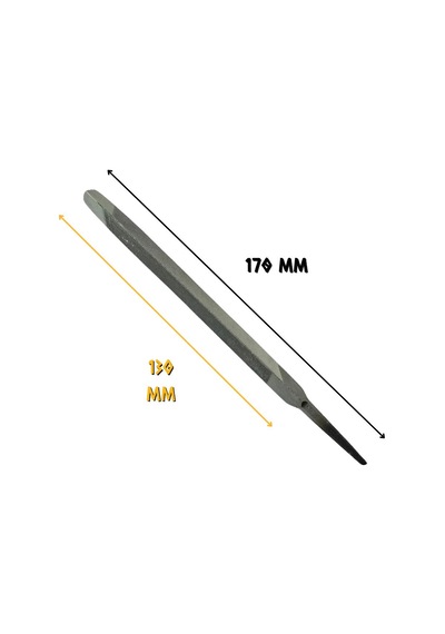 Sgs Üçgen Eğe Regular Kalın Dişli 5" - 130 Mm. - 1 Adet