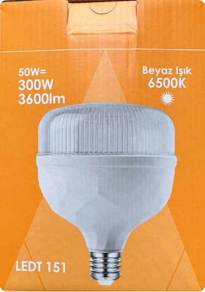 4 Adet Osaka 50w 300w Beyaz Işık E27 Duylu Kalın Duy Led Torch Ampul