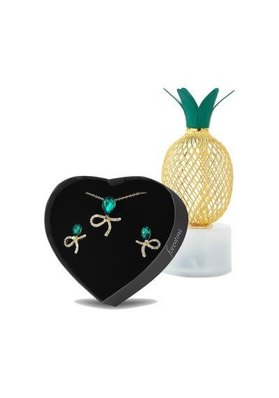 Forentina Kurdela Kolye Küpe Ananas Led Lamba  Ps1734 Altın