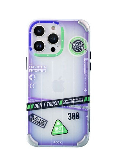 Rock Apple Uyumlu iPhone 14 Pro Kılıf Travel Serisi - Mor Mor