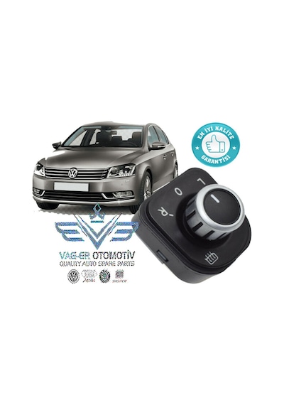 Passat B7 2011-2014 Dikiz Ayna Ayar Kumanda Dügmesi 5K0959565B 548564527