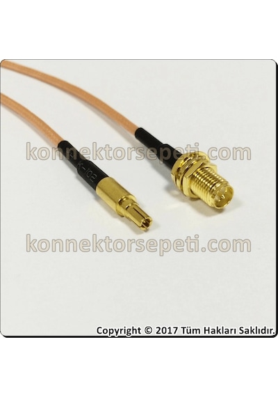 Wireless Pigtail Kablo 15Cm Rp Sma Dişi - Crc9 Erkek A+