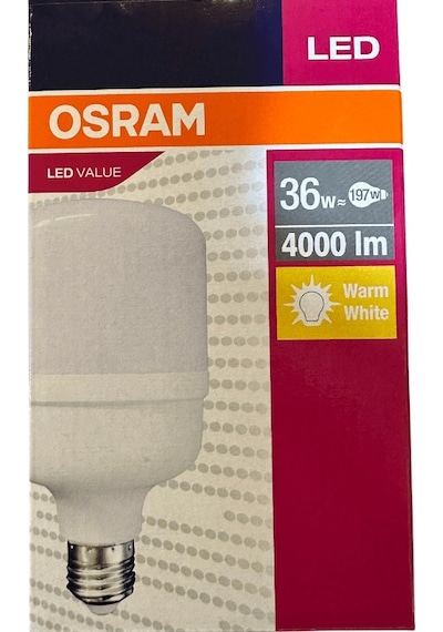 Osram 36w 197w 3000k Sarı Işık E27 Duylu Led Torch Ampul