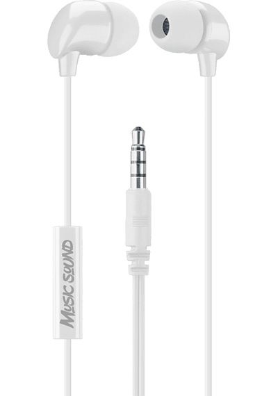 Cellularline Music Sound In-ear Kulak Içi Kablolu Kulaklık Beyaz -