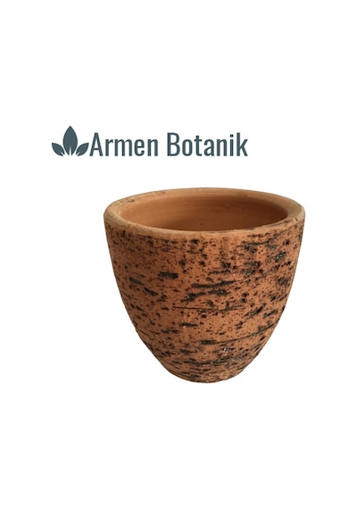 Antik Görünümlü Toprak Saksı 12X12 Cm