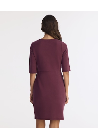 Yargıcı Drape Detaylı Kısa Elbise 25kkel7044x 051 Mor