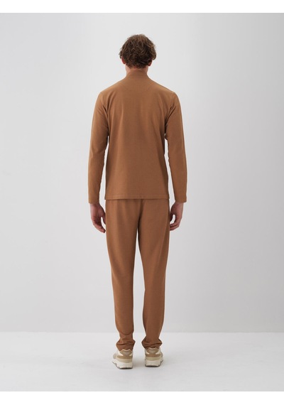 Xint Camel Pamuk Dokulu Regular Fit Sweat Pantolon 380187