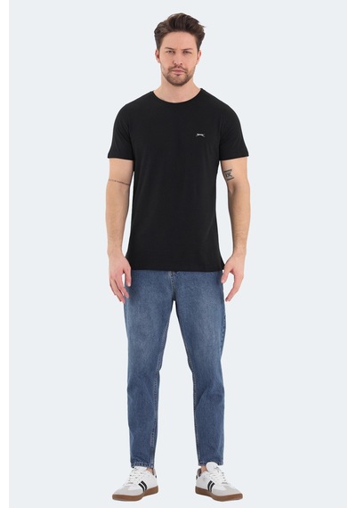 Slazenger Rosalva 2 Li Set Erkek Tişört Siyah - Gri