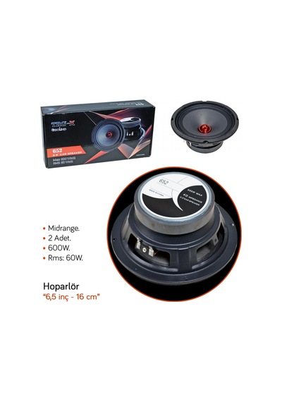 Nyf Hoparlör 16 Cm - 6,5 İnç Midrange 600w 60w Rms Trg 652