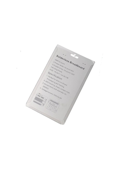 2 Li Büyük Boy Breadboard 1660 Delik Beyaz Born Klemensli 2,54 Header Uyumlu