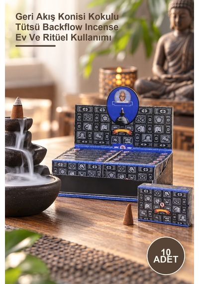 10 Adet Superhıt Aromalı Geri Akış Tütsü Geri Akış Konisi Kokulu Tütsü Backflow Incense Ev Ve Ritüel Kullanımı