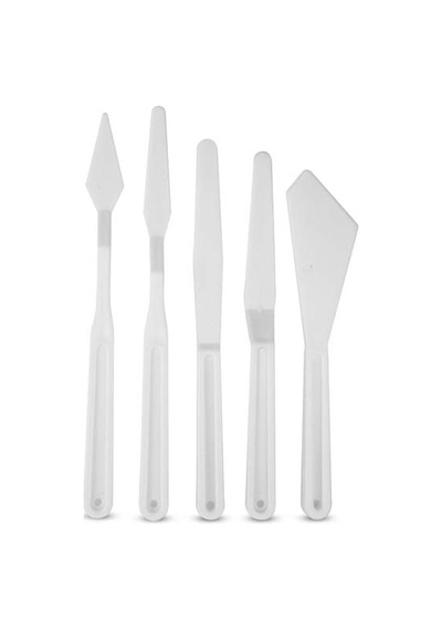 Rich Plastik Spatula Set Beyaz