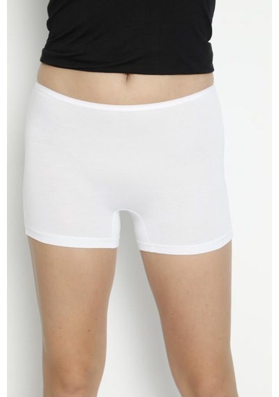 Lüx Drm Bayan Bambu Boxer Şort 3170 Beyaz