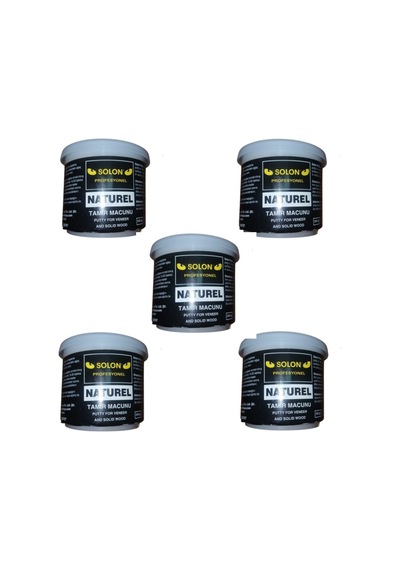 5 Adet Solon Ahşap Masif Ve Kaplama Tamir Macunu Naturel 240 Gr.