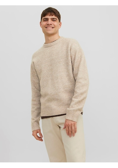 Jack & Jones Jack&jones Bisiklet Yaka Krem Erkek Kazak 12215468 001