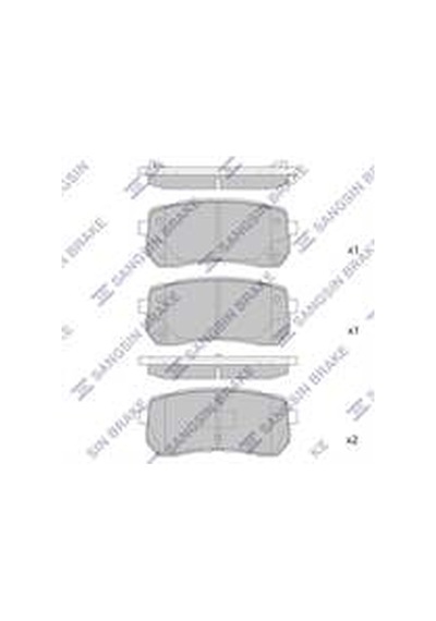 Arka Fren Balatası H1 07- Ix55 08- Carnıval 06- Sorento 15-