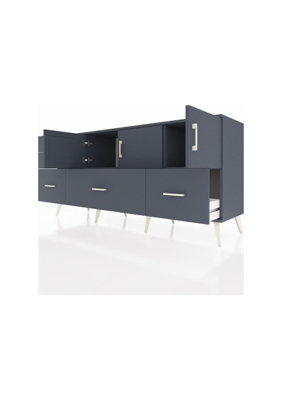 Hyperion Konsol 2 Raflı 5 Çekmeceli 3 Kapaklı 176x44x83 Antrasit-antrasit Antrasit Hyperion Konsol 2 Raflı 5 Çekmeceli 3 Kapaklı 176x44x83 Antrasit-antrasit Antrasit