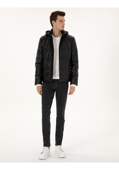 Pierre Cardin Erkek Siyah Deri Mont-kaban 50318153-001 Siyah