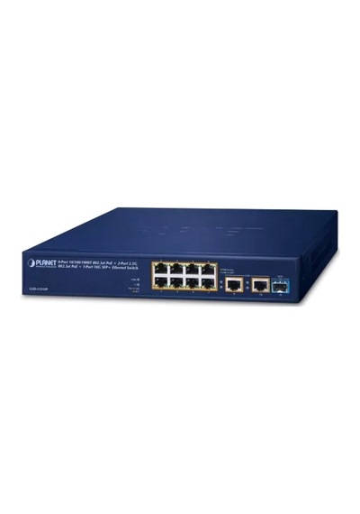 Planet PL-GSD-1121XP 8 Port Gigabit PoE+ 2 Port 2.5GBit 1 Port SFP PoE Switch