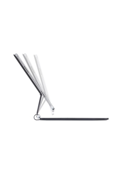 Apple iPad Uyumlu  Pro 13 2024 Kılıf X9p Magic Manyetik Klavyeli Tablet Kılıfı - Siyah Diğer