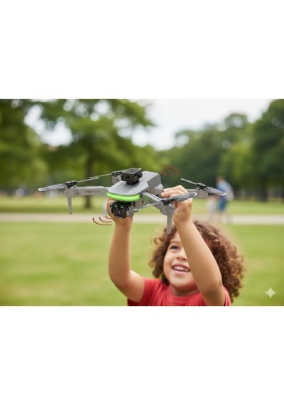 Kumandalı Hd Kameralı Wifi 100 Mt Menzilli Katlanır Çantalı Drone Seti Çok Renkli