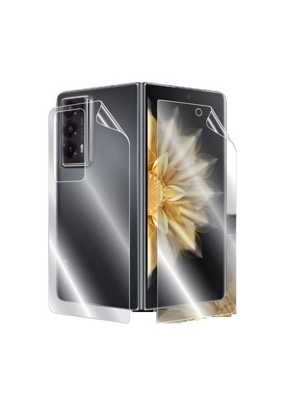 Huawei Honor Magic V2 Uyumlu Ön+arka Body Şeffaf Ultra Koruyucu Nano Jelatin