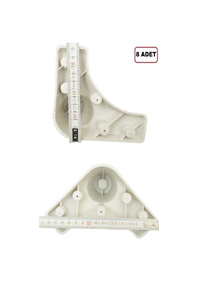 Zeygen Roma Mobilya Ayağı Baza Koltuk Kanepe Ayağı 14 Cm Beyaz 8 Adet