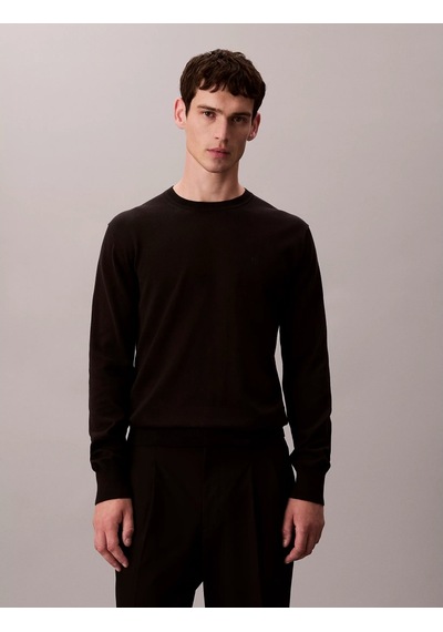 Calvin Klein Supima Cotton Erkek Siyah Sweatshirt Lv040bm343-ub1 Siyah
