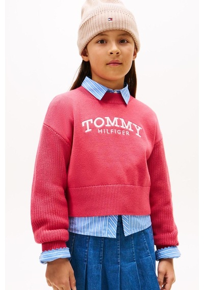 Tommy Hilfiger Kız Çocuk Triko Kg0kg08921 Pembe
