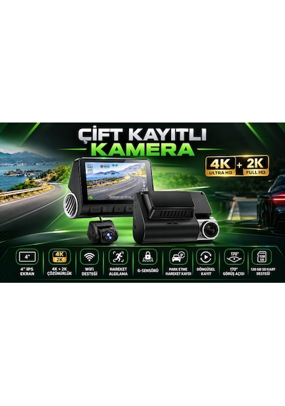 For-x X-30dvr Araç İçi Kamera Sistemi 4k+2k Araç Kayıt Kamerası