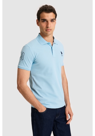 U.s. Polo Assn. Erkek Mavi Tişört Basic 50326920-vr036
