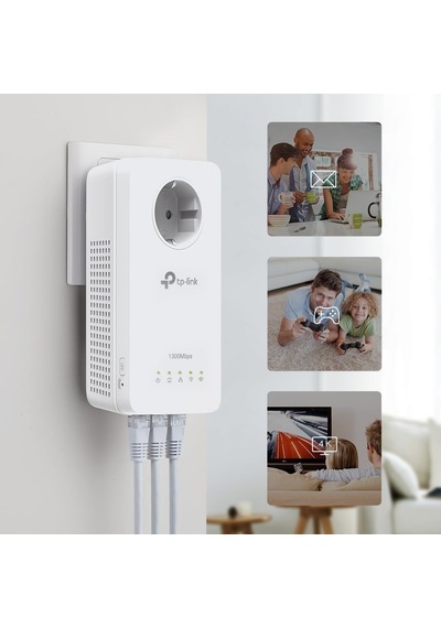 Tp-link Tl-wpa8631p Kit, Av1300 Gigabit Passthrough Powerline Ac