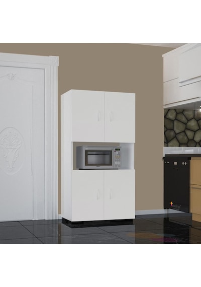Mutfak Dolabı Minifırın Mikrodalga Dolabı 4 Kapaklı Çok Amaçlı Banyo Dolabı Ofis Dolabı Beyaz Mutfak Dolabı Minifırın Mikrodalga Dolabı 4 Kapaklı Çok Amaçlı Banyo Dolabı Ofis Dolabı Beyaz