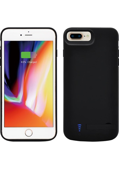 Apple Uyumlu iPhone 6 Plus Zore 6000 Mah Şarjlı Kılıf Siyah