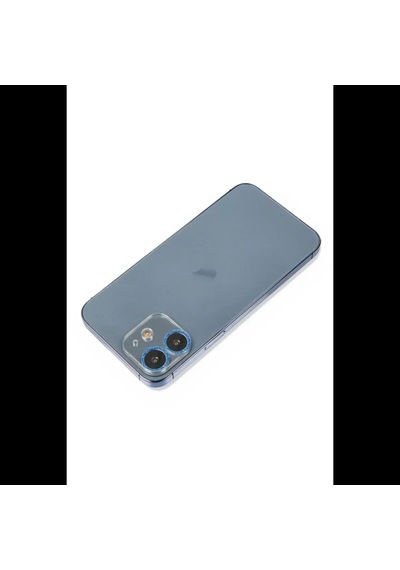 Apple İphone 12 Shine Kamera Lens Koruma Cam - Mavi