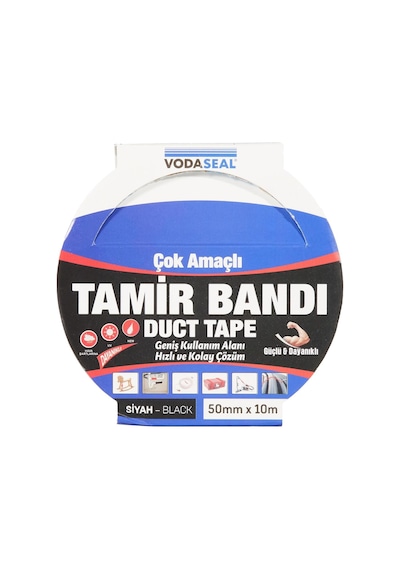 Vodaseal Çok Amaçlı Tamir Bandı, 50mmx10mt, Siyah
