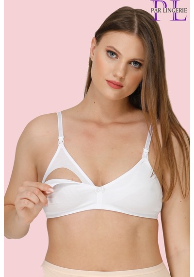 Parlingerie Hamile Emzirme Sütyeni Kapsız Beyaz