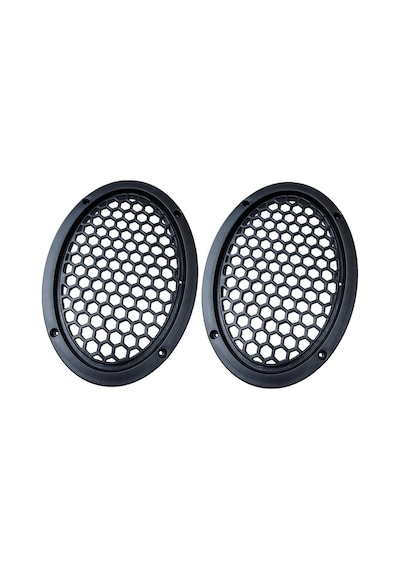 2 Adet - Oval Hoparlör Kapağı 6x9 İnç Kaliteli Plastik Midrange Kapak