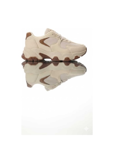 Mcdark Kadın Bej Kahve Ortopedık Sneaker Ayakkabı
