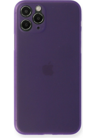 Newface Apple iPhone Uyumlu 11 Pro Kılıf Pp Ultra İnce Kapak Semeglbl - 13 - Mor