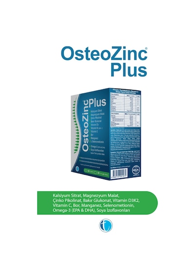 Osteozinc Plus 30 Yumuşak Kapsül + 60 Tablet