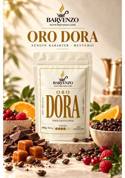 Barvenzo Oro Dora 1000 G İpeksi Lezzet Nitelikli Kahve Çekirdek