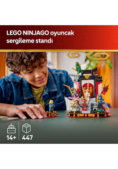 LEGO® NINJAGO® Ninja Karakteri Sergileme Modeli 15. Yıl Dönümü 71866 -14 Yaş ve Üzeri için Minifigür İçeren Yapım Seti (447 Parça)