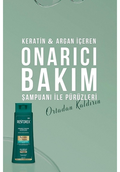 Restorex Keratin & Argan Şampuan 2 x 500 ML